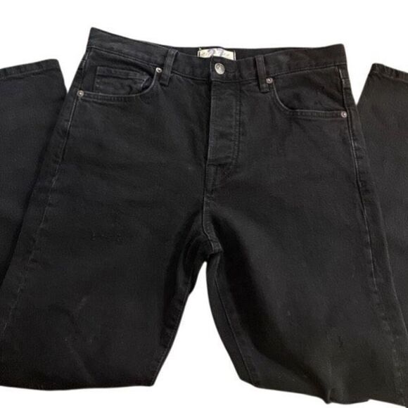 We The Free Denim - We The Free size 27 distressed black straight leg jeans